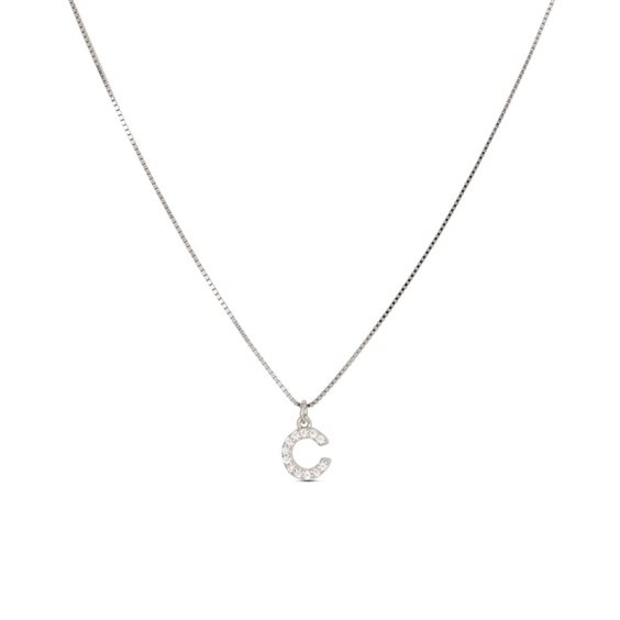 Collana Dilvdò Letters in Argento Zircone CLDBC - CLDBC